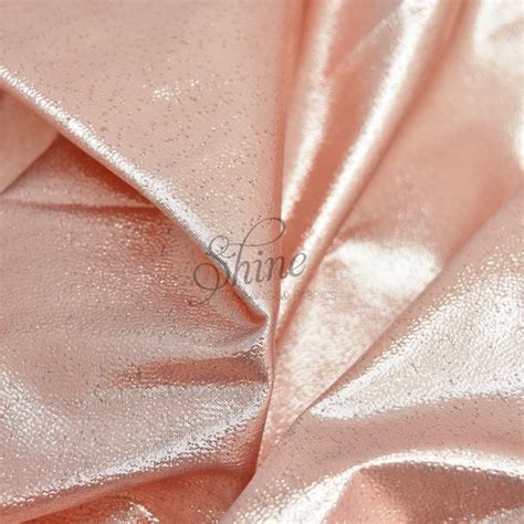 Rose Gold Metallic Lame Fabric By The Yard